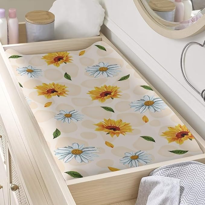 Changing Pad Covers for Boys Girls Carddle Sheet Set for Baby Boys Girls Breathable & Washable Cover