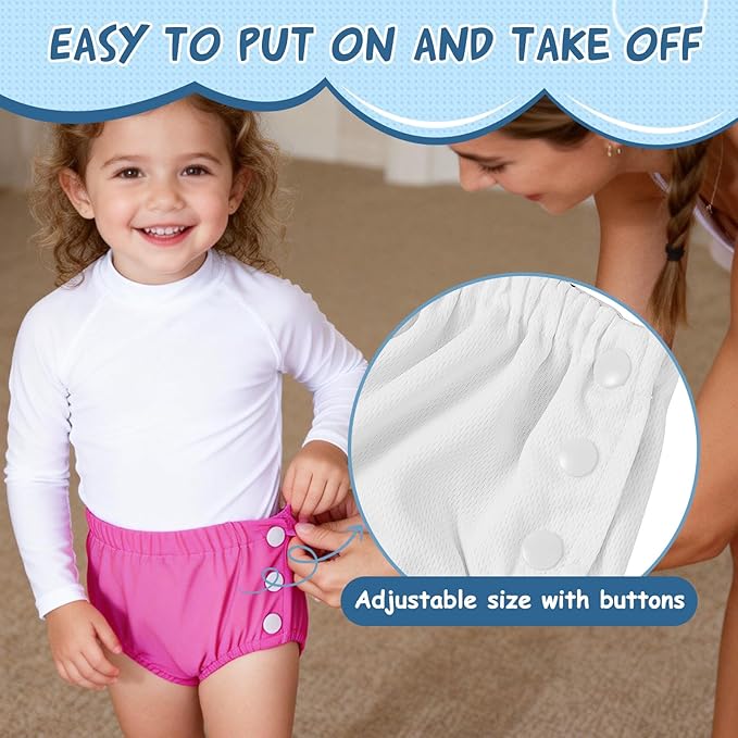 Durio Reusable Swim Diapers Washable Baby Swim Diaper Unisex Infant Toddler Swimming Diapers