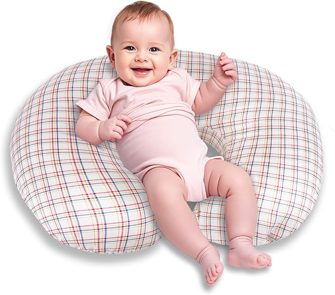 x-vesolje Nursing Pillow, Breastfeeding Pillow with Removable Cover, Ergonomic Breast Feeding Pillow, Baby Feeding Support Pillow for Mom Easier Breastfeeding- Original Size/Red