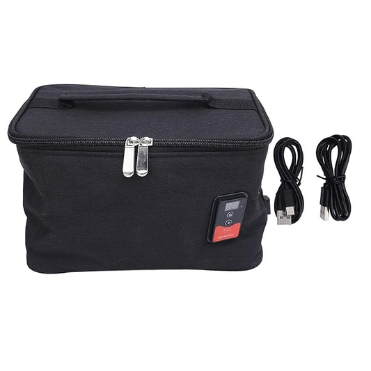Baby Bottle Warmer Bag, Portable Car Breastmilk Heater Insulated Bag, Adjustable Temperature Multifunctional Baby Bottle Warmer with Digital Display Screen for Outdoor