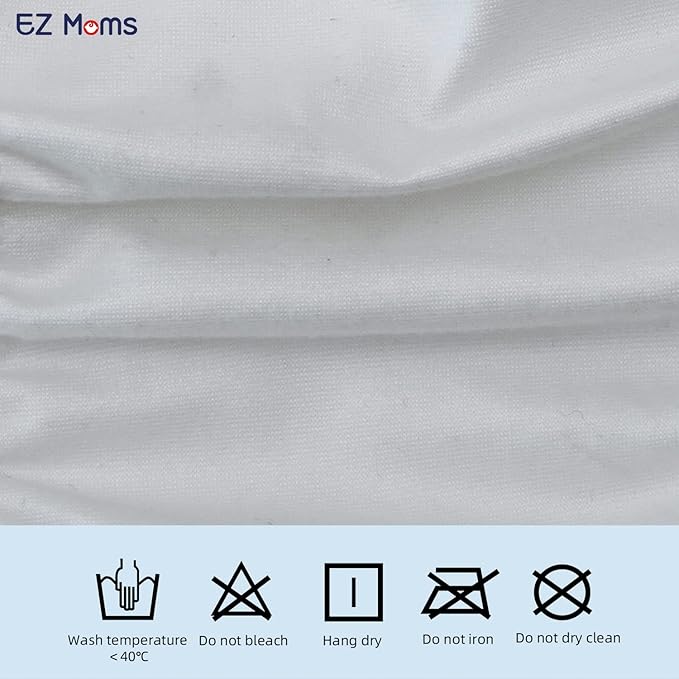 EZ Moms 4 Packs Soft Baby Diaper Covers for Girls Plastic Pants Reusable Swim Diaper Cover Portable Rubber Pants for Toddlers with Baby Washable Wipes Boys and Girls 5T Rubber Underwear for Toddlers