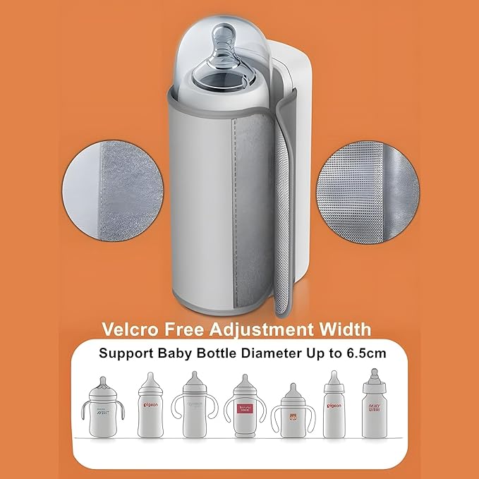 Portable Bottle Warmer, USB Baby Bottle Warmer, Water Warmer, On The Go Milk and Formula Warmer - Fast Heating - 6000mAh Rechargeable Battery, Ideal for Busy Parents Travel (1PCS)