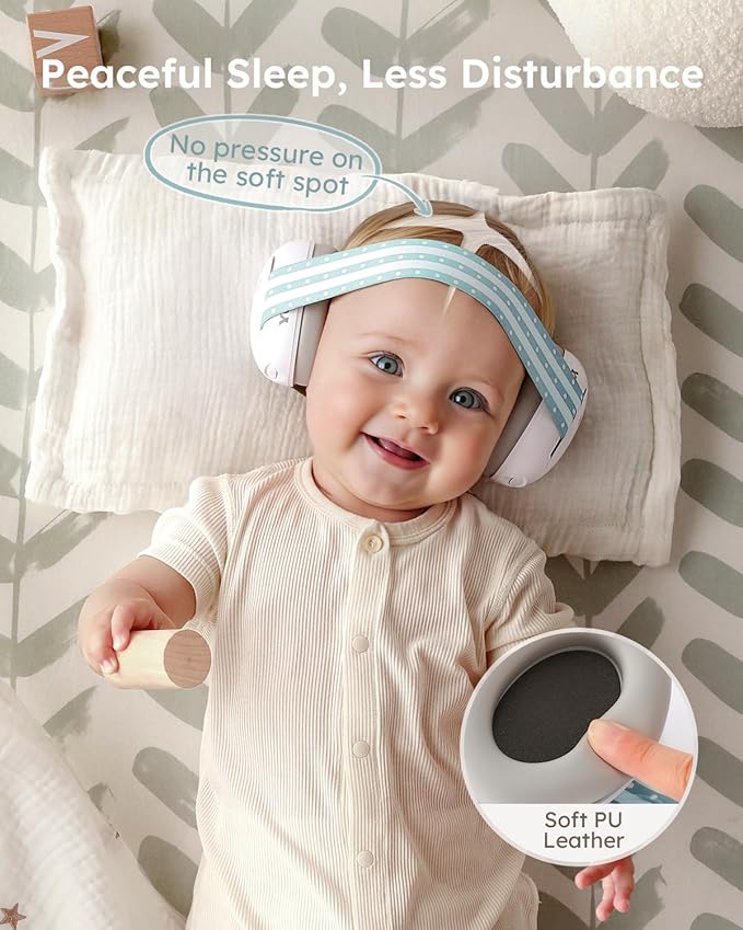 Yoofoss Baby Ear Muffs Noise Protection for Infants Up to 36 Months - Noise Cancelling Headphones for Ear Protection