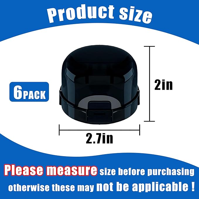 6 Pack Stove Knob Covers for Child Safety, DAFUWENG Childproof Gas Stove Knob Locks, Stove Oven Knob Safety Covers with Adhesive, for Kids and Pets, Heat-Resistant, Durable Design (Upgraded - Black)