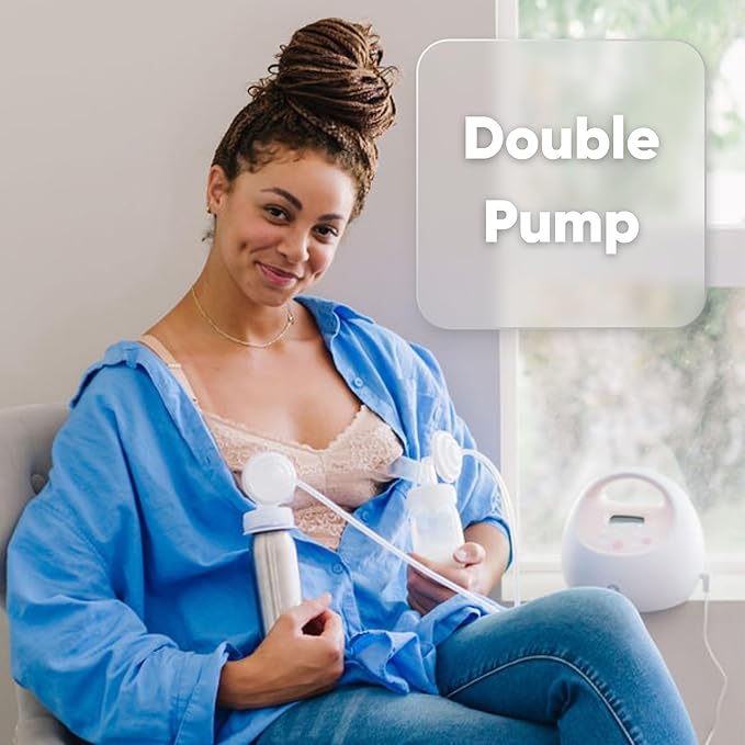 CERES CHILL OG Breastmilk Chiller, Reusable Storage Container, Up to 34 oz. - Bottle Cooler Keeps Milk at Safe Temperatures for Up to 20 Hours, Connects w/Most Pumps (Mombré Blue & Pink)