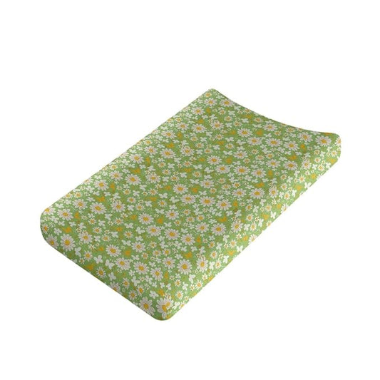 Daisy Changing Pad Cover for Baby Easy to Install Baby Diaper Change Table Pad Covers Washable Cradle Mattress Sheets for All Season Gift for Holiday