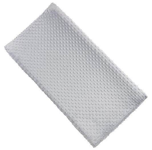 Solid Changing Table Pad Cover Cradle Sheet, Fits 32"/34''x16" Contoured Diaper Changing Pad, Ultra Soft Cozy Minky Dots Plush Changing Table Covers, Breathable Wipeable Removable (Grey)