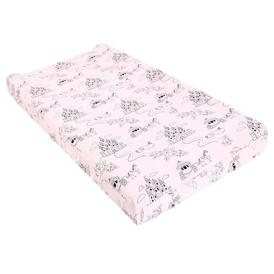 Hudson Baby Unisex Baby Changing Pad Cover, Fairytale Princess, One Size