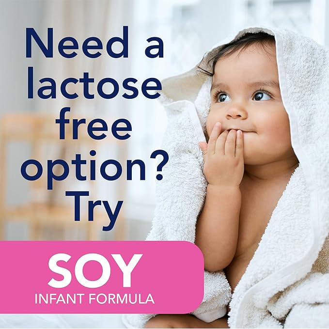 Amazon Brand - Mama Bear Soy Based Powder Infant Formula with Iron, for Fussiness & Gas, Lactose-Free, 22 ounce (Pack of 1)