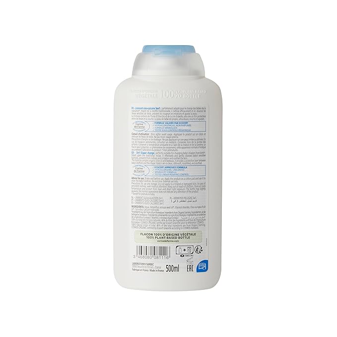 Farme -3 en 1 Liniment Oléo-Calcaire - Certification Bio ECOCERT COSMOS, Enfants - 500ml