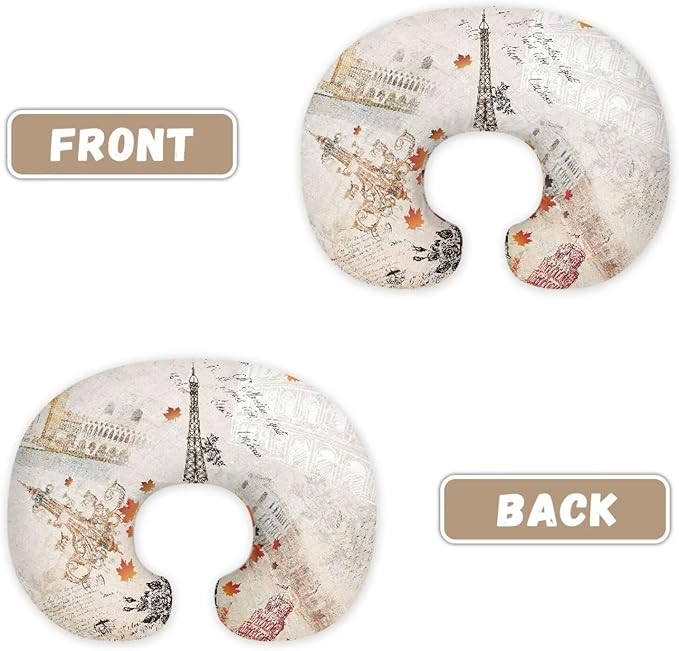 Tower Feeding Pillow Covers Washable & Breathable Nursing Pillow Slipcovers Breastfeeding Newborn Feeding Cushion Cover Practical Gift, Best Choice for Mom Cover Only