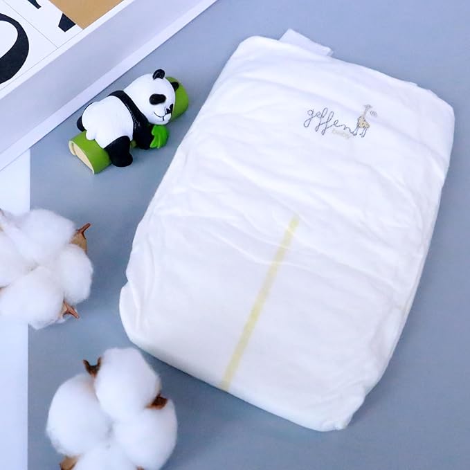 Geffen Baby - Biodegradable Baby Diapers, Size 3, 26-Pack | Sustainable, Hypoallergenic, and Ultra-Absorbent | Perfect for Eco-Conscious Parents