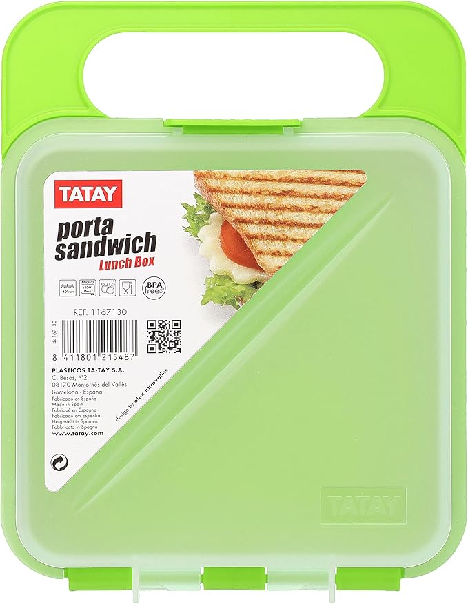 TATAY Porta Sandwich Lunch Box (Green)