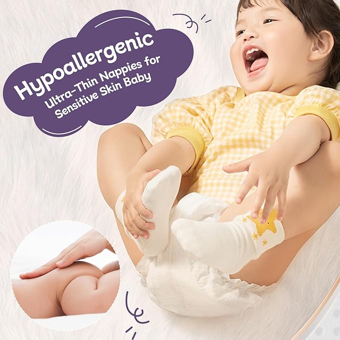 Baby Diapers, DRYPER Disposable Diaper Newborn Size 2 Diapers (9-18 lbs), 3D Leak Guards & Wetness Indicator, Ultra-Soft & Thin, Fast Water Absorption Nappies, 162 Count