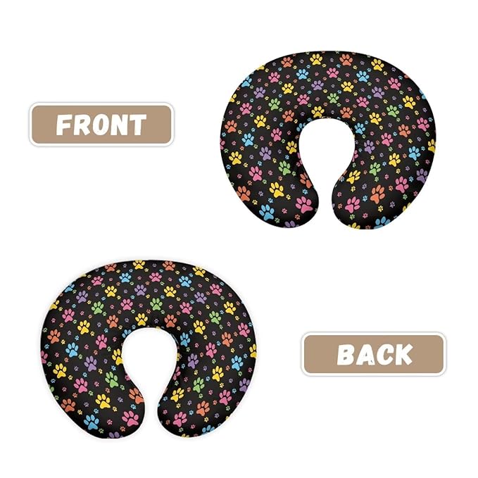 Dog Paws Breastfeeding Pillow Slipcover for Baby Nursing Pillow Slipcovers for Breastfeeding Moms Fits The Original Support Pillow for Breastfeeding and Bottle Feeding