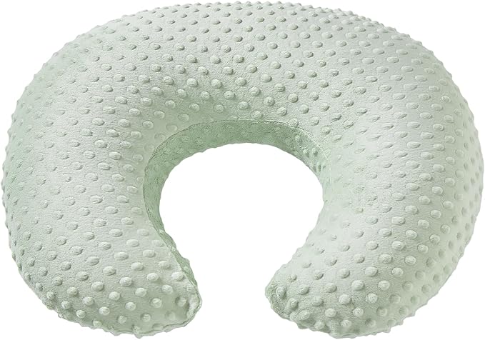 Dots Nursing Pillow Cover, Case Plush Breathable Breastfeeding Pillow Slipcover Fits Nursing Pillow, Super Soft Snug Positioners for Baby Boy Baby Girl (Green)