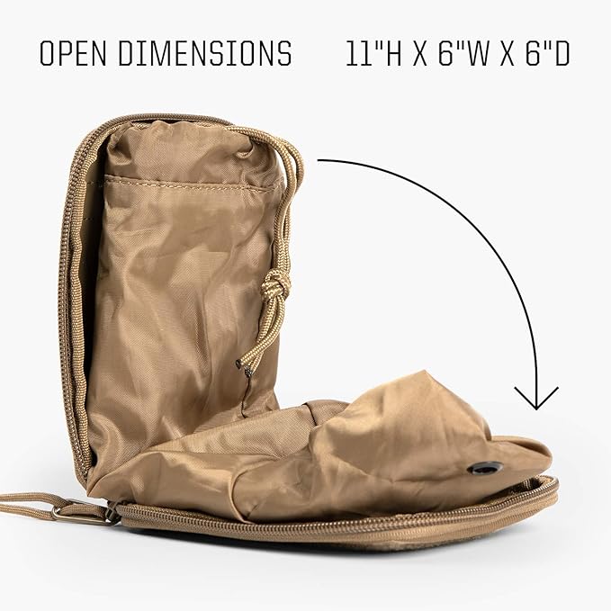 TBG - Dirty Diaper Dump Pouch for Tactical Diaper Bag - Removable & Washable (Black Camo)