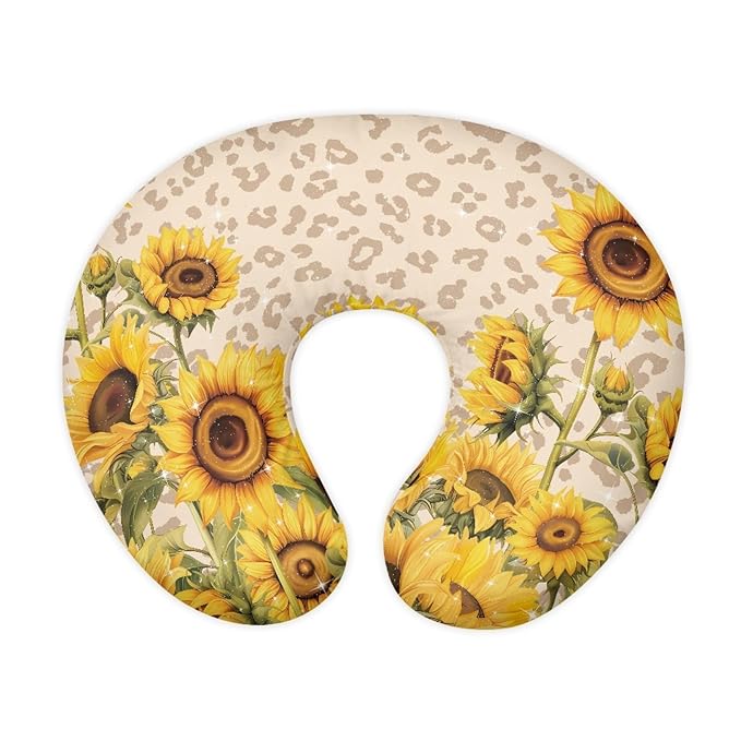 Forchrinse Sunflower Nursing Pillow Cover Breastfeeding Pillow Slipcover for Baby Boys and Girls Soft Washable Nursing Pillow Case for Newborn
