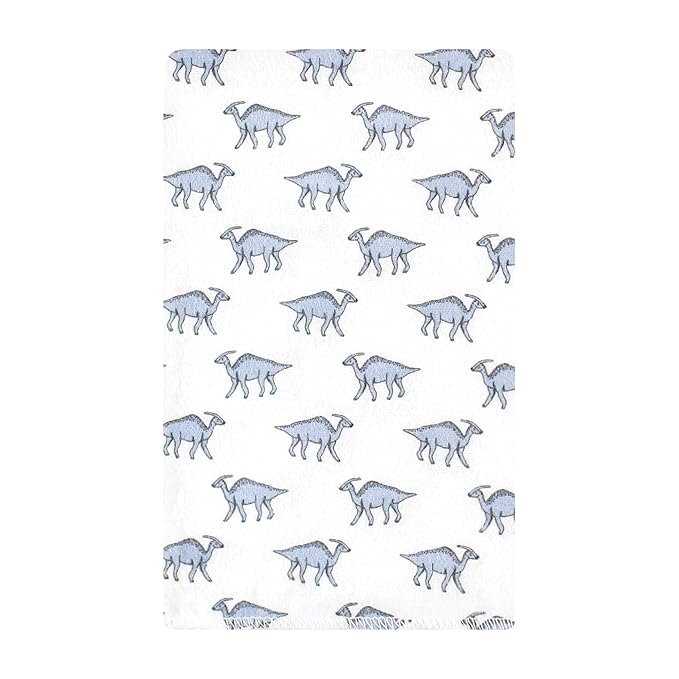 Hudson Baby Unisex Baby Cotton Flannel Burp Cloths 10-Pack, Boy Dino World, One Size