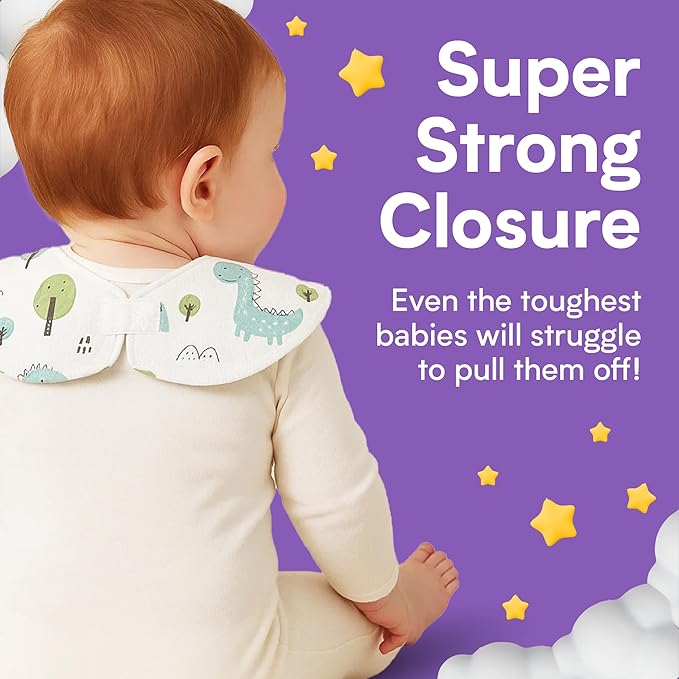 Eli with Love Disposable Bibs Individually Wrapped Bib with Crumb Catcher - Waterproof Baby Bibs For Feeding