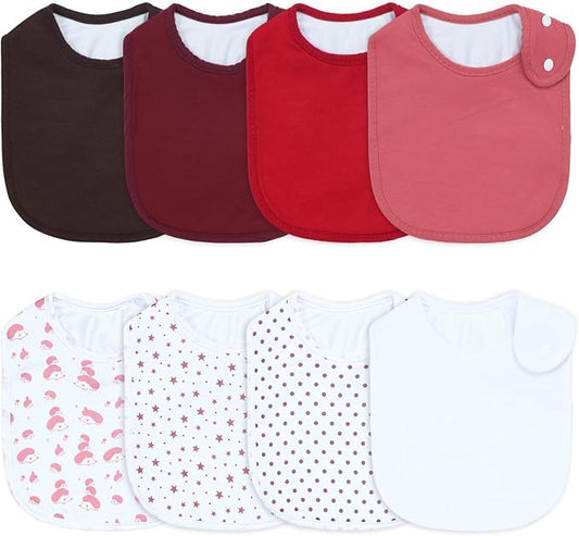 Waterproof Baby Bibs for Boys & Girls Soft and Absorbent Bandana Drool Bibs Set for Infant Newborn 0-12 Months