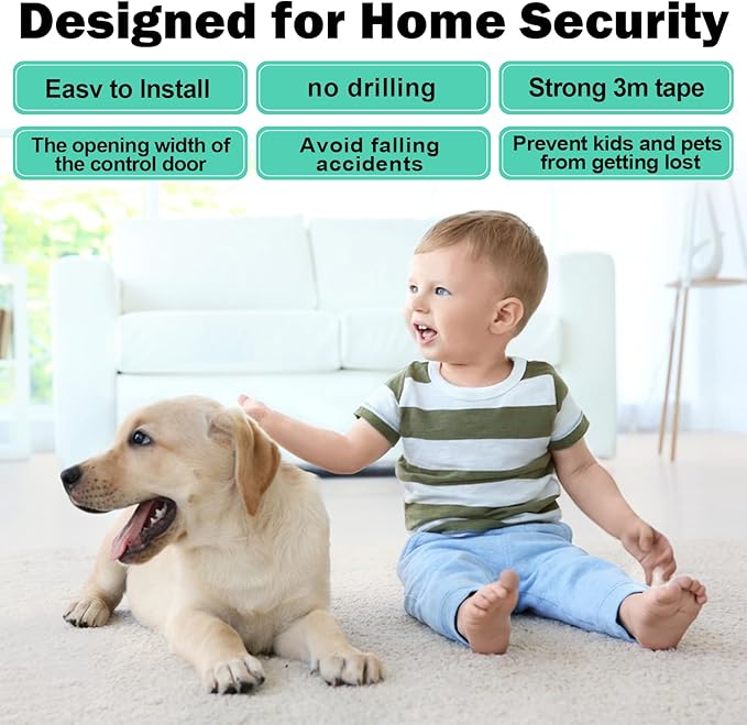 Sliding Door Lock, 2 Pack Child Safety Sliding Glass Door Lock for Sliding Glass Doors, Sliding Windows, Sliding Closet, etc. Easy to Installation Provides More Security for Your Baby and Pets