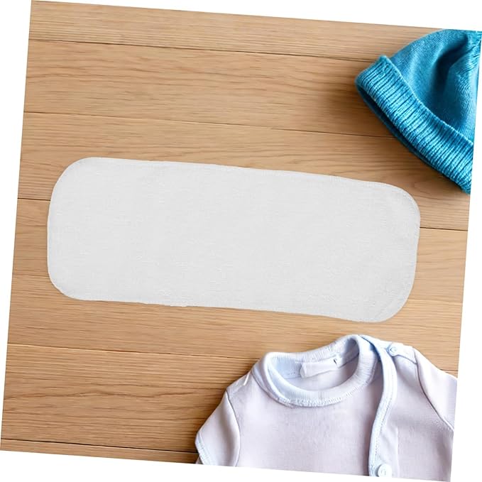 Abaodam 8pcs Boy Girl Diaper Liners Newborn Preemie Soft Absorbent Breathable Cloth Diapers Liners