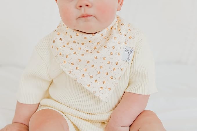 Copper Pearl Baby Bandana Bibs, 4 Pack