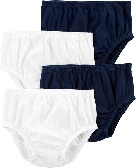 Simple Joys by Carter's Baby Girls' 4-Pack Diaper Covers