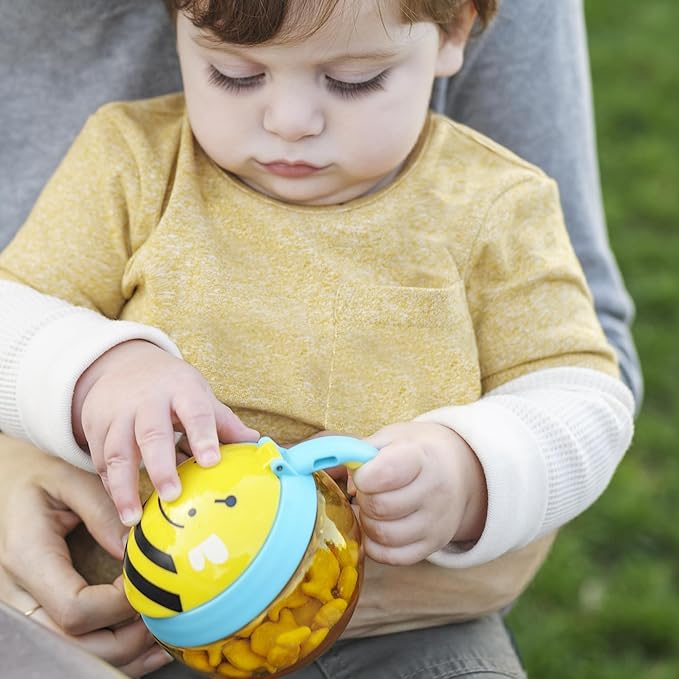 Skip Hop Baby Snack Container, Zoo Snack Cup, Holds 7.5oz, Bee
