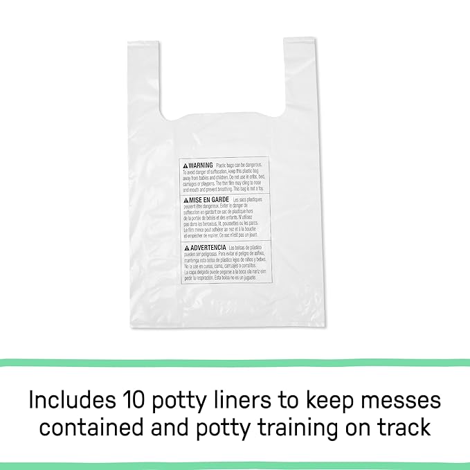 Ingenuity My Travel Potty, 2-in-1 Baby and Toddler Portable Potty Seat & Potty Ring, Lightweight Foldable, Includes Travel Bag & 3 Disposable Liners, Neutral