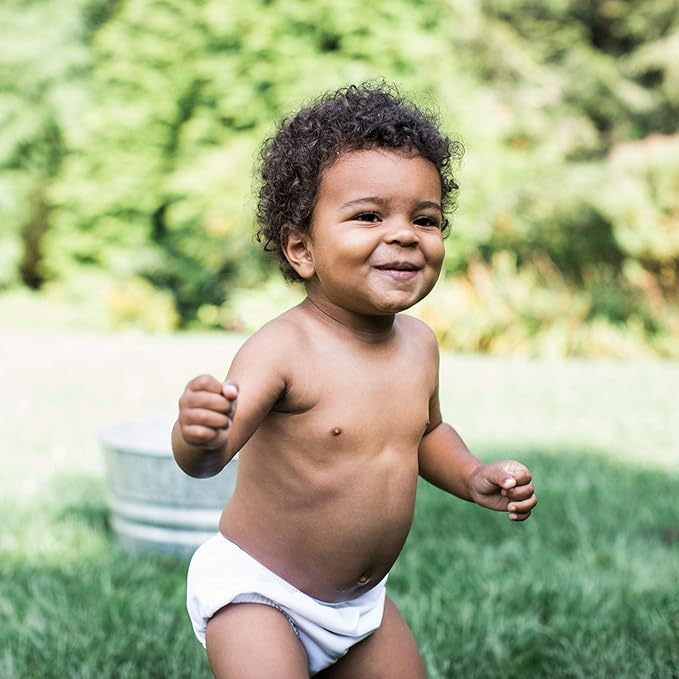 green sprouts Reusable Snap Swim Diaper, New White, 18-24 Months