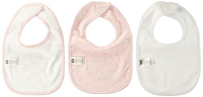 Hudson Baby Unisex Baby Cotton Bibs, Pink Cloud, One Size (Pack of 2)
