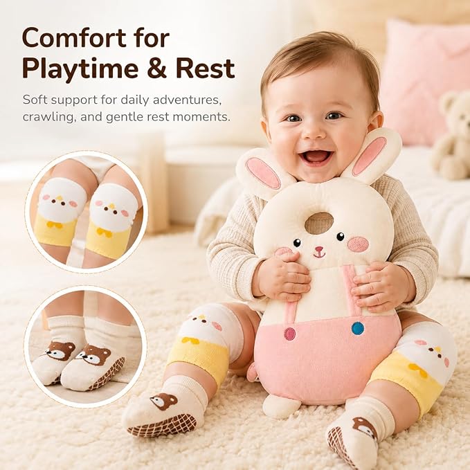 Baby Walker Head Protector BackpackToddler Adjustable Baby Head Protection Backpack (Style Q)