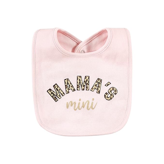 Hudson Baby Unisex Baby Cotton Bibs, Mamas Mini, One Size