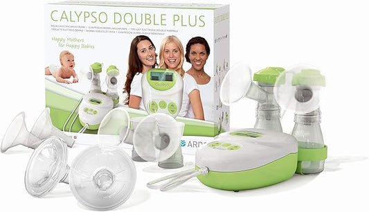 Ardo Calypso Double Plus Electric Breast Pump Set – Quiet, Swiss Made Breast Pump with 64 Settings – Closed System Hospital Grade Breastfeeding Pump with Bottles, Breast Shells & Essentials Included
