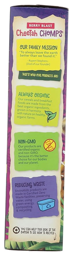 NATURES PATH CEREALS KIDS CHEETAH CHOMPS OR 10 OZ