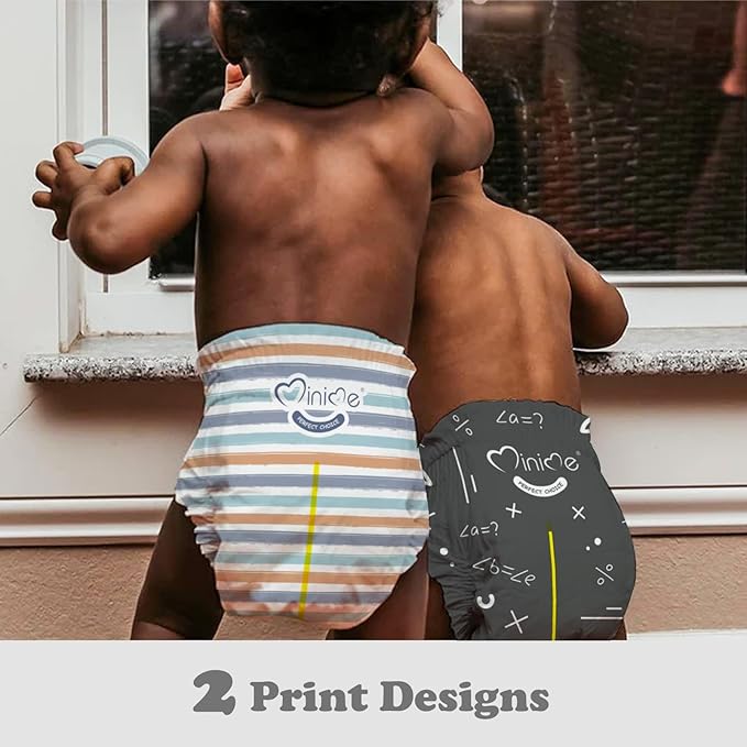 Minime Baby Diapers - Size 4 (22-33 lbs), Large, 38 Count, Premium Ultra Soft Disposable Baby Diapers, Hypoallergenic, Fragrance Free