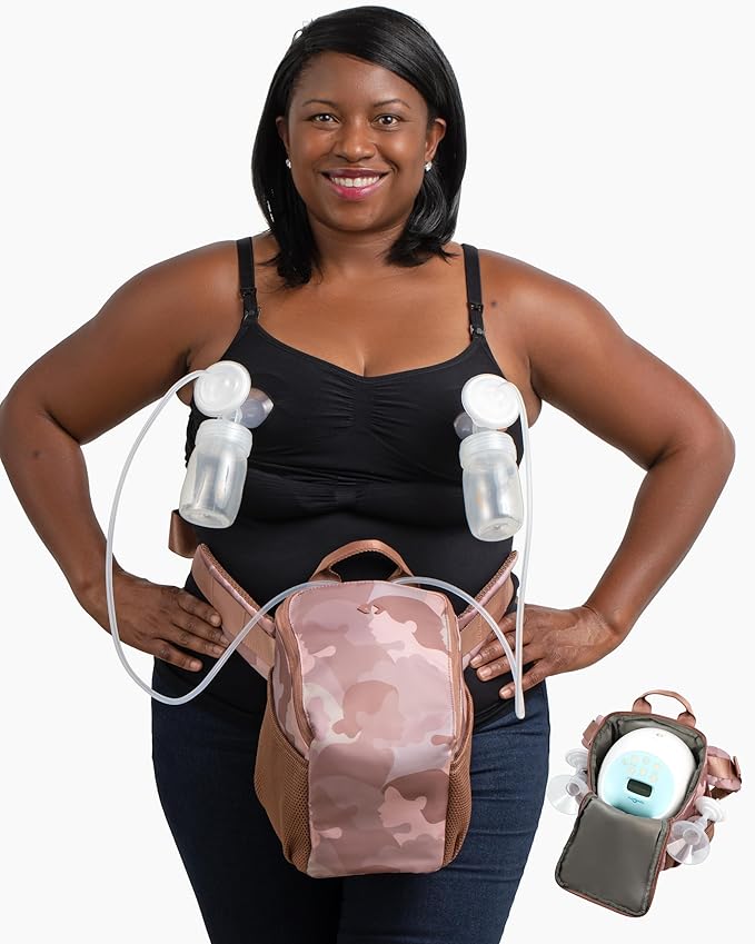 Pump-A-Porter Portable Breast Pump Bag | Belt Bag | Turns Electric Pump into Hands-Free Wearable Breast Pump | Fits Spectra S1, S2, Synergy Gold, Motif Luna, Ameda Pearl, Unimom Opera