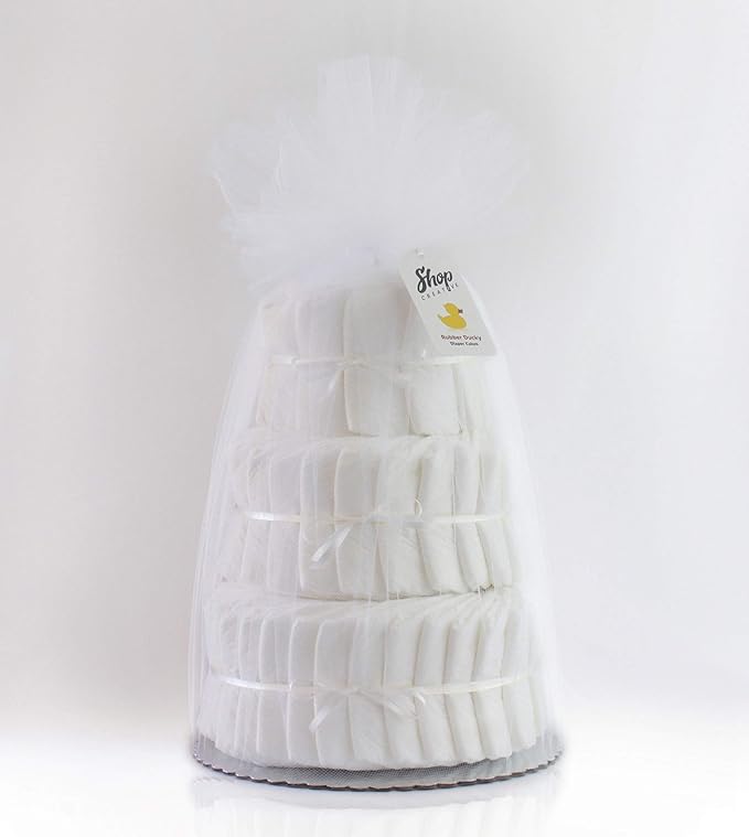 Decorate It Yourself 3 Tier Plain Diaper Cake-60 Diapers
