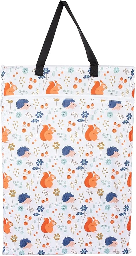 2 Pack Large Hanging Wet Bags Laundry Pail Bags Cloth Diapers Reusable