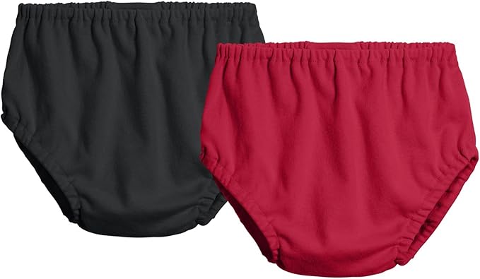 City Threads Cotton Diaper Covers for Girls and Boys 2-Pack, Made in USA Baby Bloomers, Wear Over Disposable and Cloth