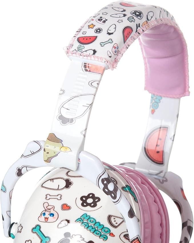 Kids Hearing Protection,25dB NRR Noise Reduction,Sound Proof for Kids,Toddler,Safety Earmuffs for Concert,Airplane,Autism,Monster Jam,Travel,School- Pink Panda
