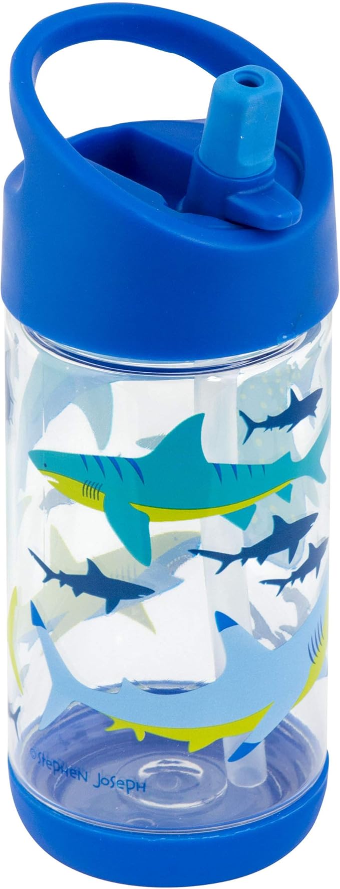 Stephen Joseph, Kids Flip Top Water Bottle, 10 oz Tritan BPA Free, Water Bottle for Girls & Boys, Back to School Flip Top Bottle, Shark