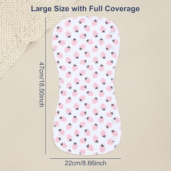 Baby Burp Cloths &Baby B.ibs 2-in-1 Design 3 Layers Thicken Cotton Absorbent and Soft Spit Up Burping Rags Set for Newborn (Multicolor-02)