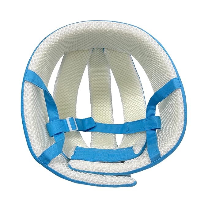 Baby Helmet Toddler Children Headguard Infant Head Cushion Protective Harnesses Cap Soft Adjustable Kid Hat Head Protector (Blue)