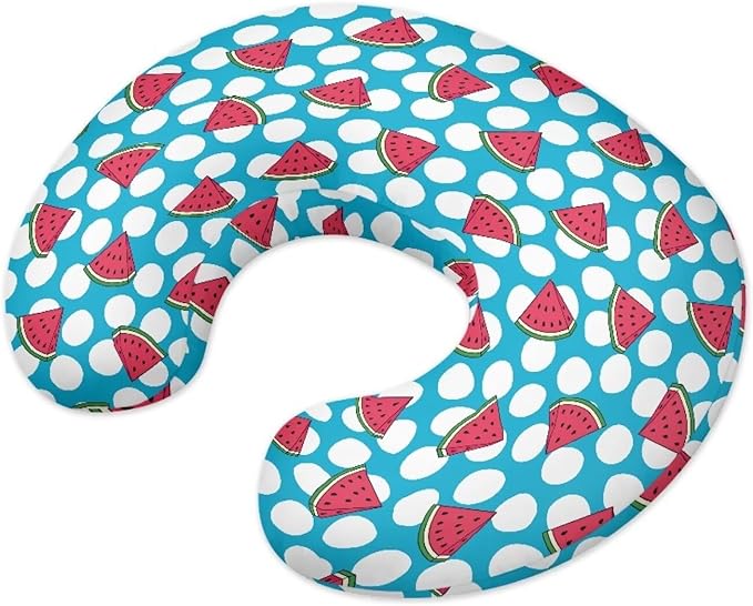 Nursing Pillow Cover Stretchy，Fits The Original Support for Breastfeeding，Watermelon,for Breastfeeding and Bottle Feeding