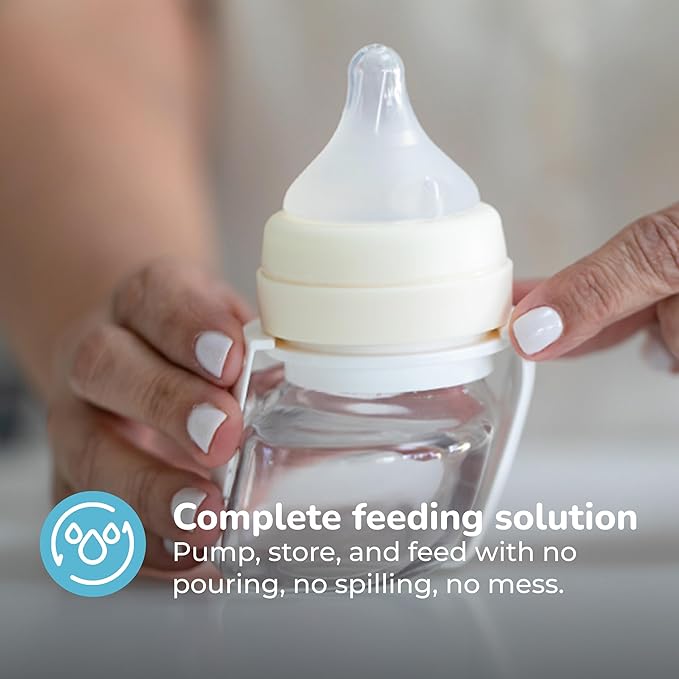 Spectra Baby Spectra Premier Wearable Feeding & Accessory Kit - Compatible with Premier Hands-Free Wearable Breast Pump - Comes with Baby Bottle, Duckbill Valve, Backflow Protector & More
