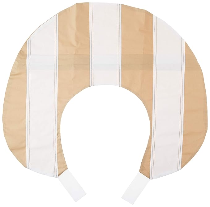 Bacati - Metro Khaki/White/Chocolate Nursing Pillow Cover only