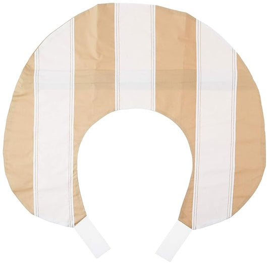 Bacati - Metro Khaki/White/Chocolate Nursing Pillow Cover only